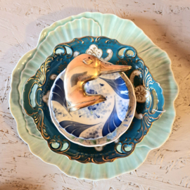 Flesopener eend messing