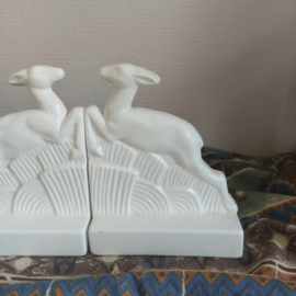 Boekensteunset Art Deco hertjes