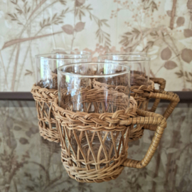 Set glazen rotan