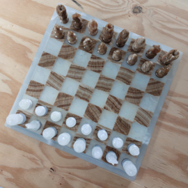 Schaakbord onyx marmer