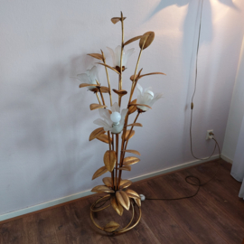 Lamp bloemen goudkleurig