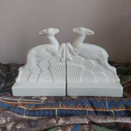 Boekensteunset Art Deco hertjes