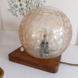 Bollampje houten voet