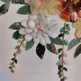 Schilderij vogel edelstenen