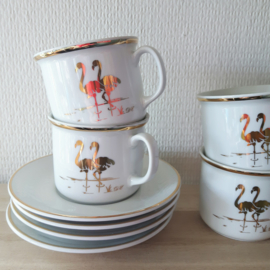 Flamingoservies