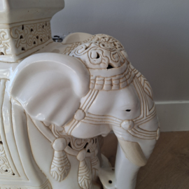 Plantentafeltje olifant wit
