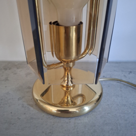 Tafellampje glasplaten vintage