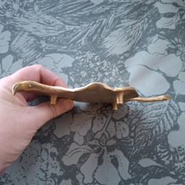 Schaaltje blad messing