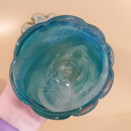 Vaas glas turquoise
