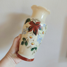 Vaas opaline bloemen