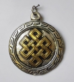 Pendentif tibétain Noeud Infini