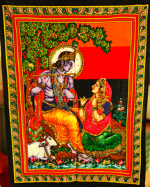 Wandkleed Radha Krishna