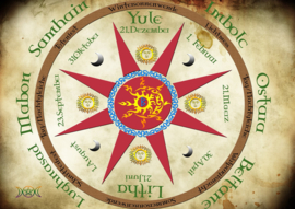 La roue de l'année celtique