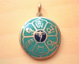 Pendentif tibétain Yeux de Bouddha