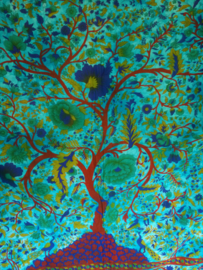 Grand Foulard Indien Arbre de Vie