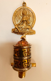 Gebedsmolen groene Tara tafelmodel