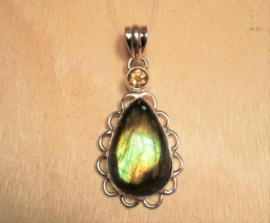 Pendentif Labradorite argent