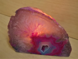 Porte bougie agate rose