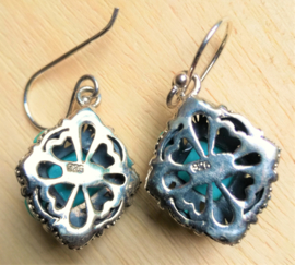 Boucles d'oreilles 'Sleeping Beauty' Turquoise en argent