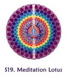 Raamsticker Meditatie Lotus