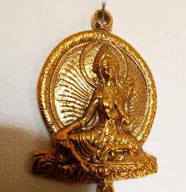 Gebedsmolen groene Tara tafelmodel