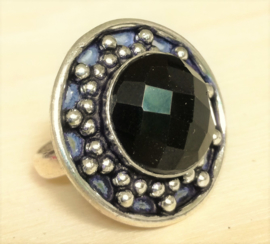 Bague en Onyx noire