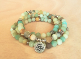 Mala amazonite avec lotus