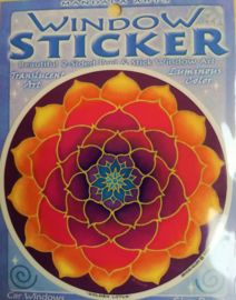 Raamsticker Golden Lotus