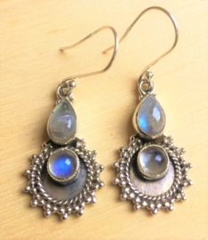 Boucles d'oreilles en pierre de lune