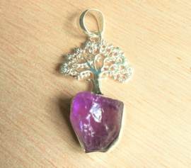 Pendentif Arbre de vie Améthyste