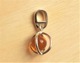 Pendentif Ambre Argent