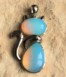 Pendentif opalite chat