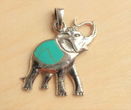 Pendentif éléphant en argent