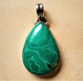 Pendentif Malachite en argent