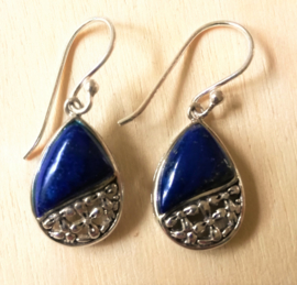 Boucles d'oreilles  Lapis Lazuli en argent