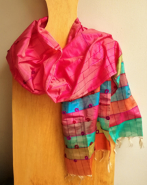 Sjaal roze uit India
