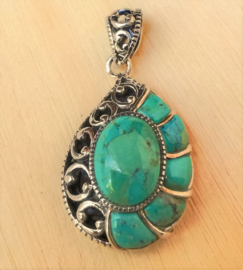 Pendentif Turquoise et argent