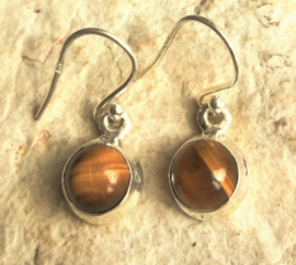 Boucles d'oreilles oeil de tigre