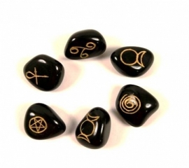 Symboles Wicca d'agate