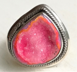 Ring Agaat roze