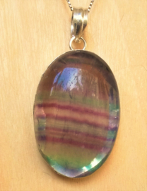 Pendentif Argent Fluorite