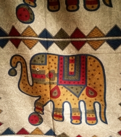 Grand Foulard Eléphants