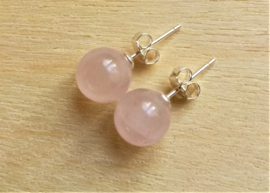 Boucles d`Oreille Quartz Rose