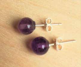 Boucles d'oreilles améthyste