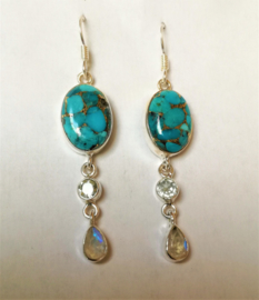 Boucles d`Oreilles Turquoise