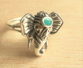 Bague éléphant en argent