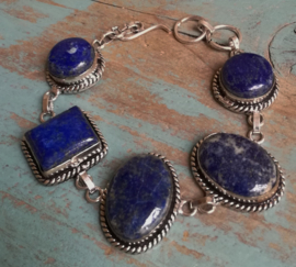 Bracelet Lapis Lazuli en argent