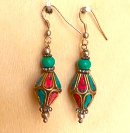 Boucles d'oreilles Tibétaines