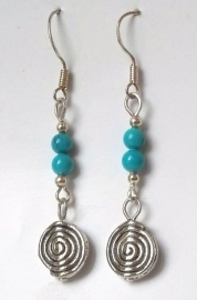 Boucles d'oreilles spirale