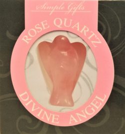 Figurine d'ange Quartz Rose